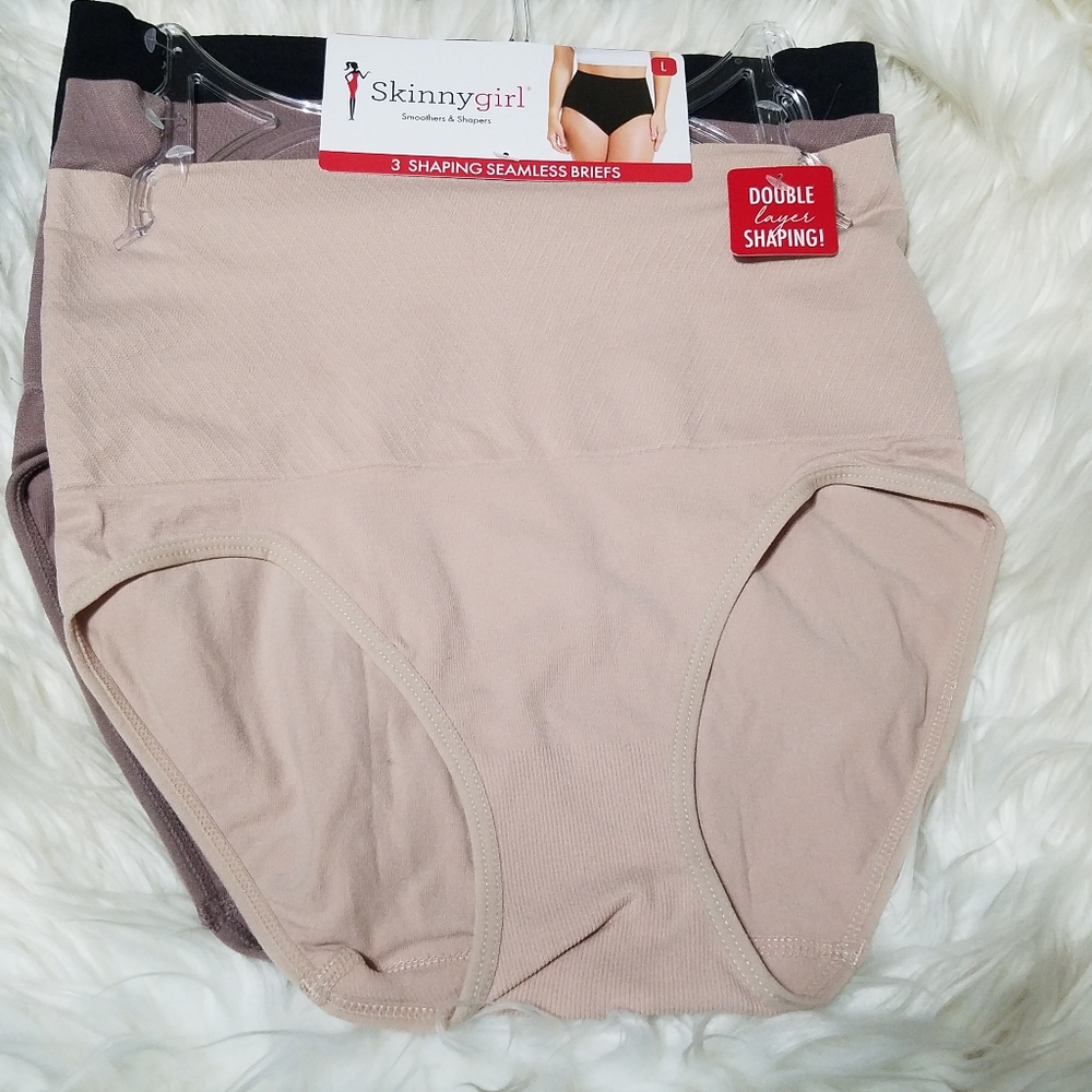 Skinnygirl 3 Shaping Seamless Briefs Double Layer